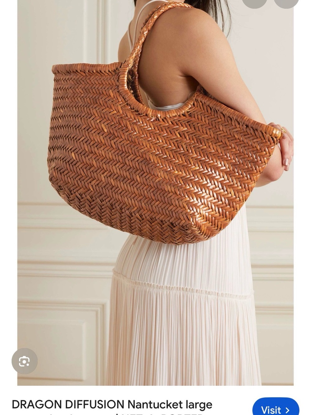 Dragon Diffusion Nantucket Basket Bag in Tan - Picture 12 of 12